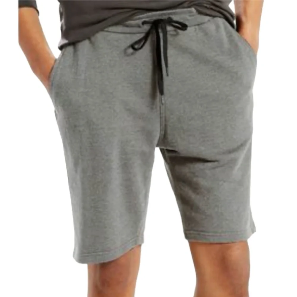LEVIS BLACK DRAWSTRING ELASTIC WAIST SWEAT SHORTS - BLANK BLACK TAB